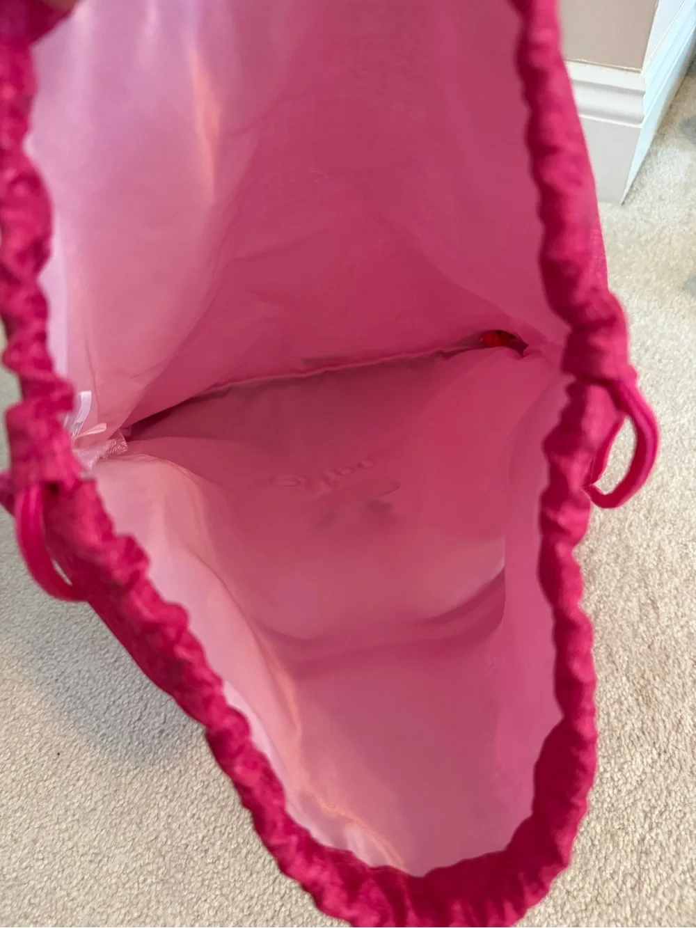 Personalized “Sloane” Pink Unicorn Drawstring Kids Backpack
